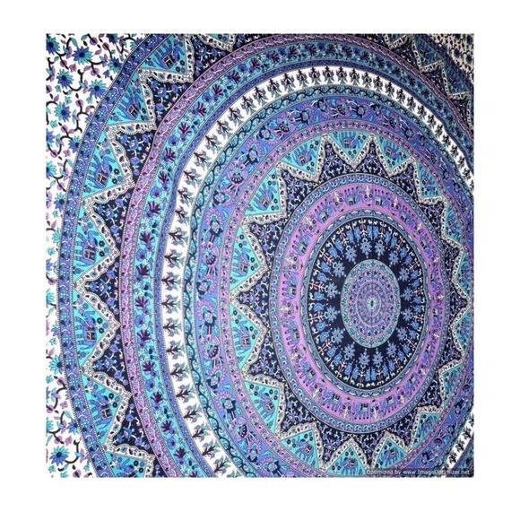 Large Indian Mandala Tapestry Hippie Hippy Wall Hanging Throw Bedspread Dorm ... - Picture 7 of 8
